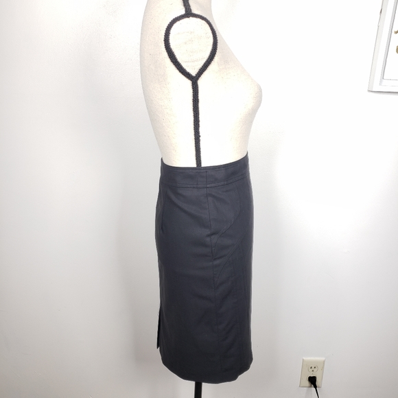 NetWork Black Wool Blend Pencil Skirt 38 - Picture 3 of 15